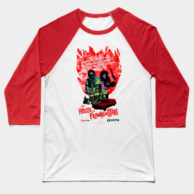 the House of Frankenstar Baseball T-Shirt by GiMETZCO!